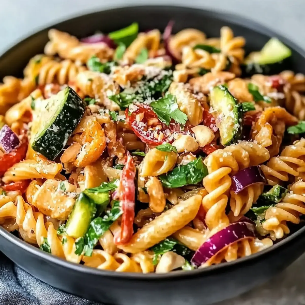 Protein Packed Thai Pasta Salad