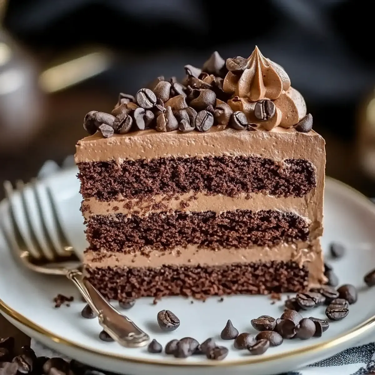Rich Coffee Chocolate Cake