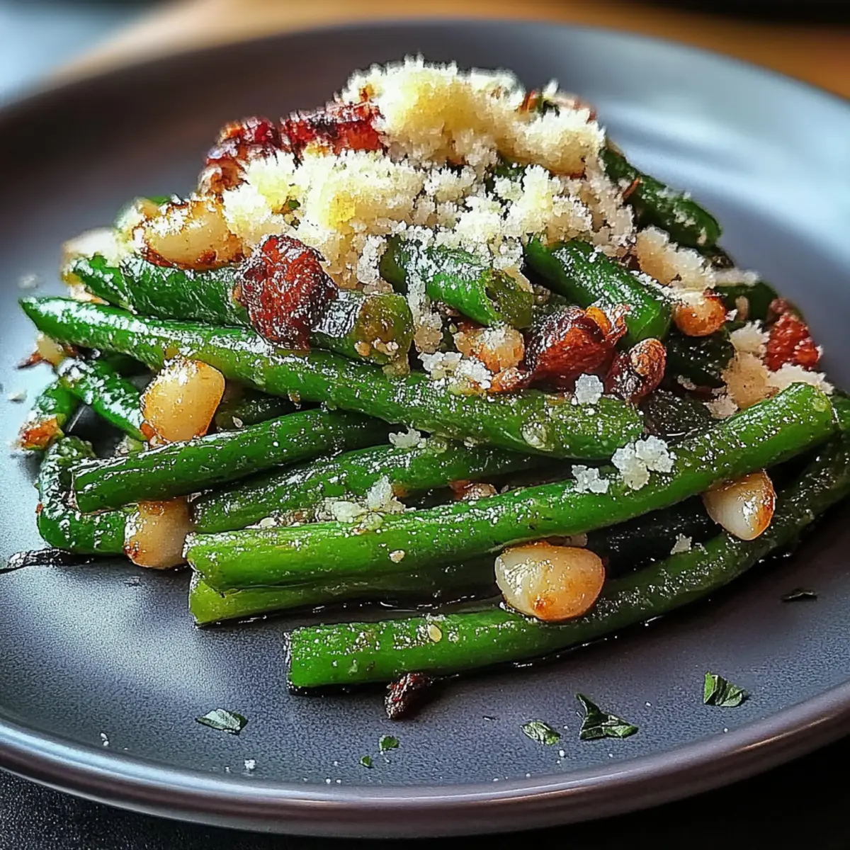 Roasted Green Beans With Garlic and Parmesan