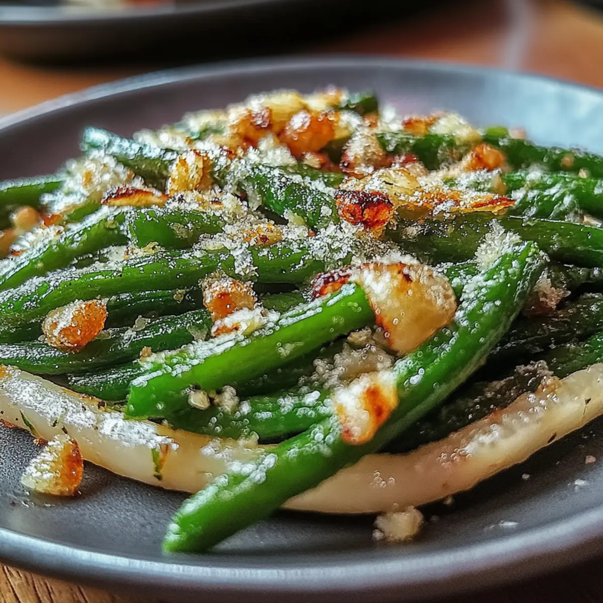 Roasted Green Beans With Garlic and Parmesan