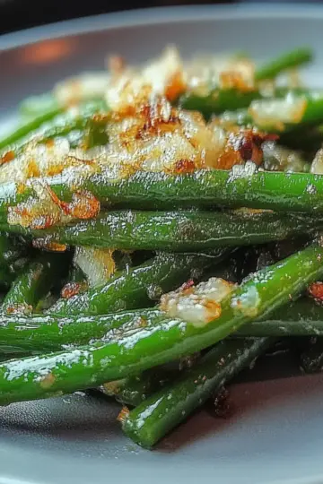 Roasted Green Beans With Garlic and Parmesan