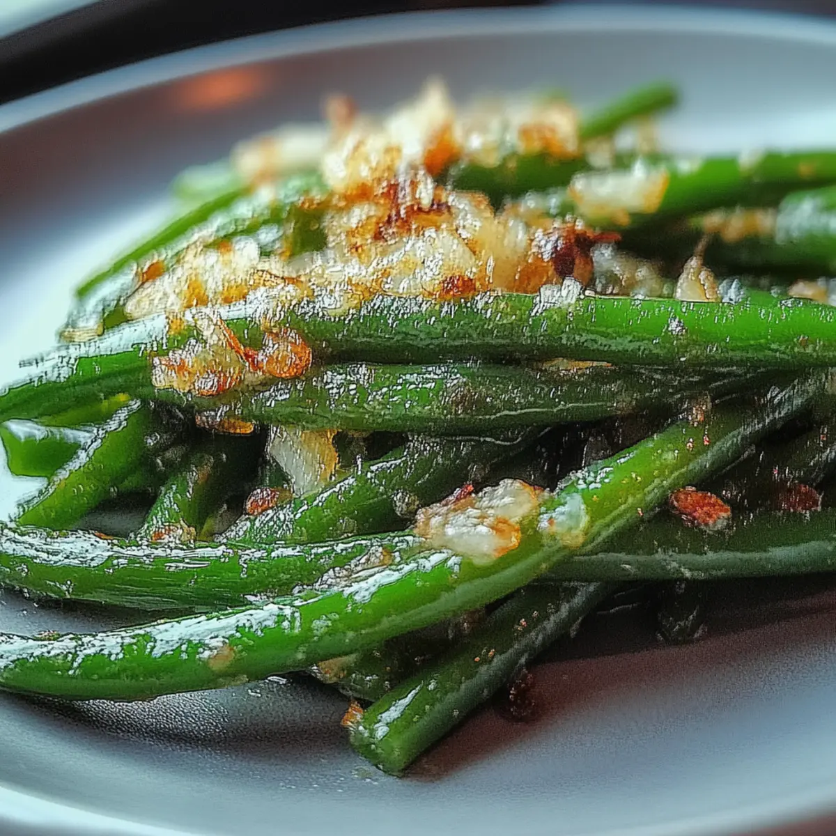 Roasted Green Beans With Garlic and Parmesan