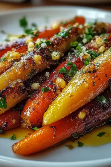Roasted Honey-Garlic Smashed Carrots