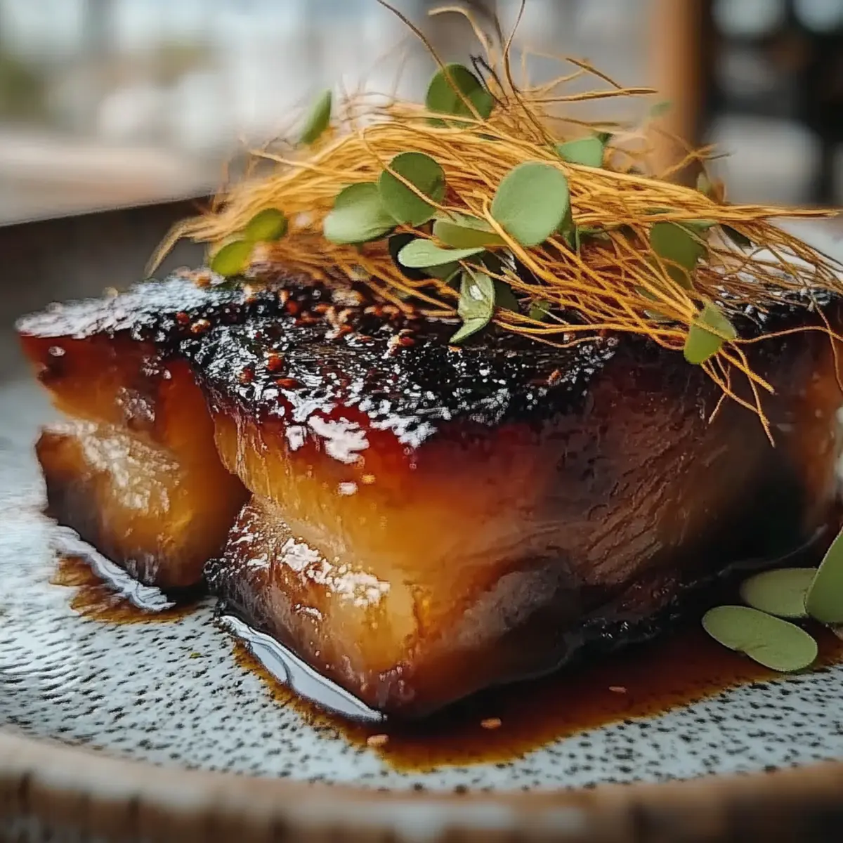 Savory Honey Glazed Pork Belly