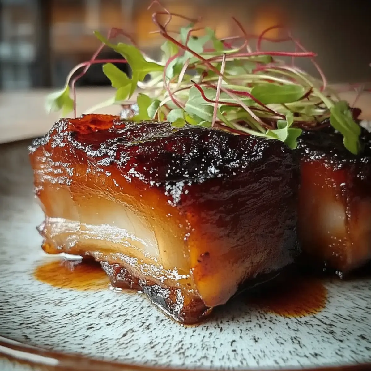 Savory Honey Glazed Pork Belly