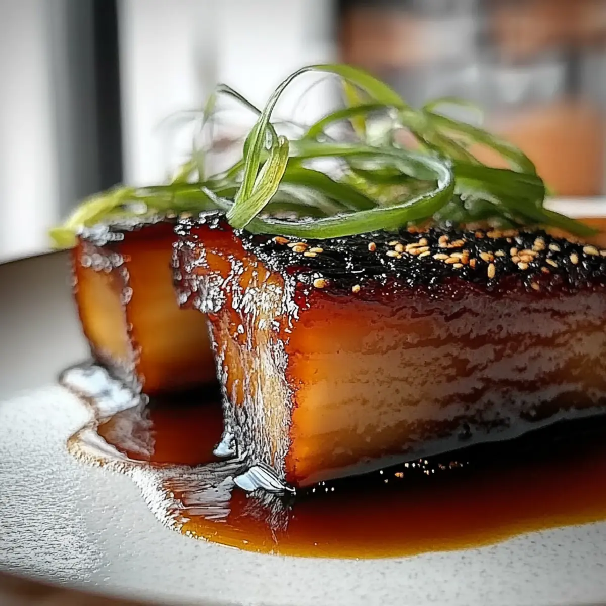 Savory Honey Glazed Pork Belly