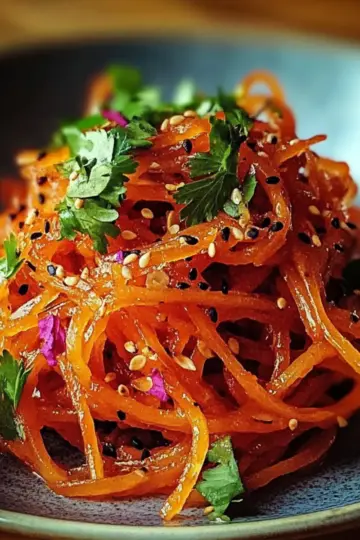 Savory Spicy Korean Carrot Salad Morkovcha