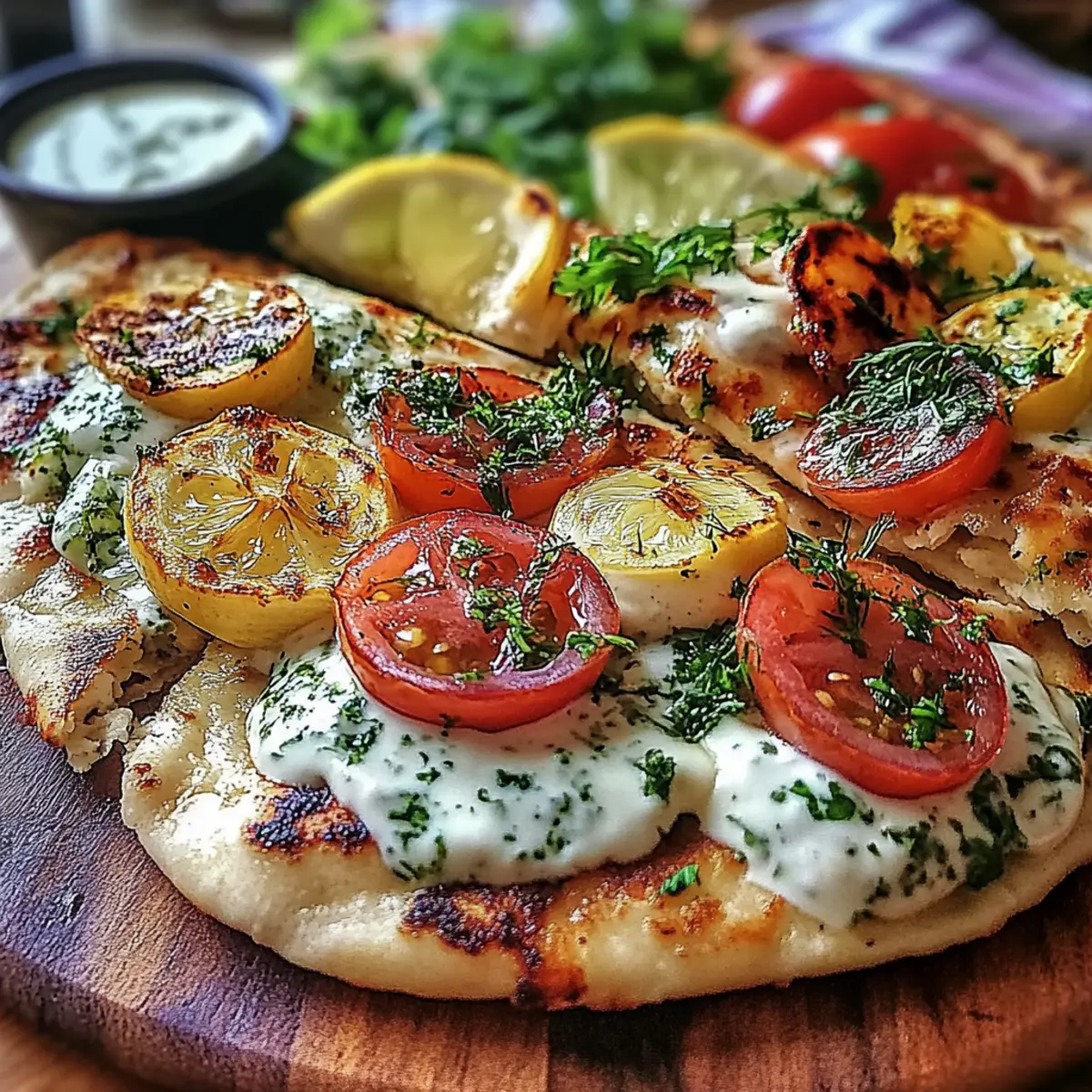 Sheet Pan Chicken Pitas with Herby Ranch