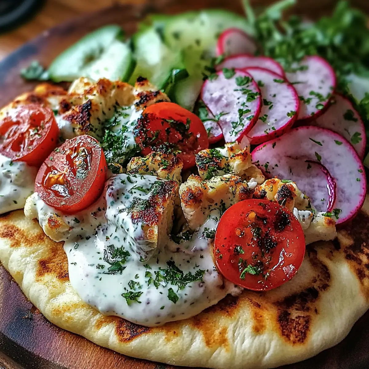 Sheet Pan Chicken Pitas with Herby Ranch