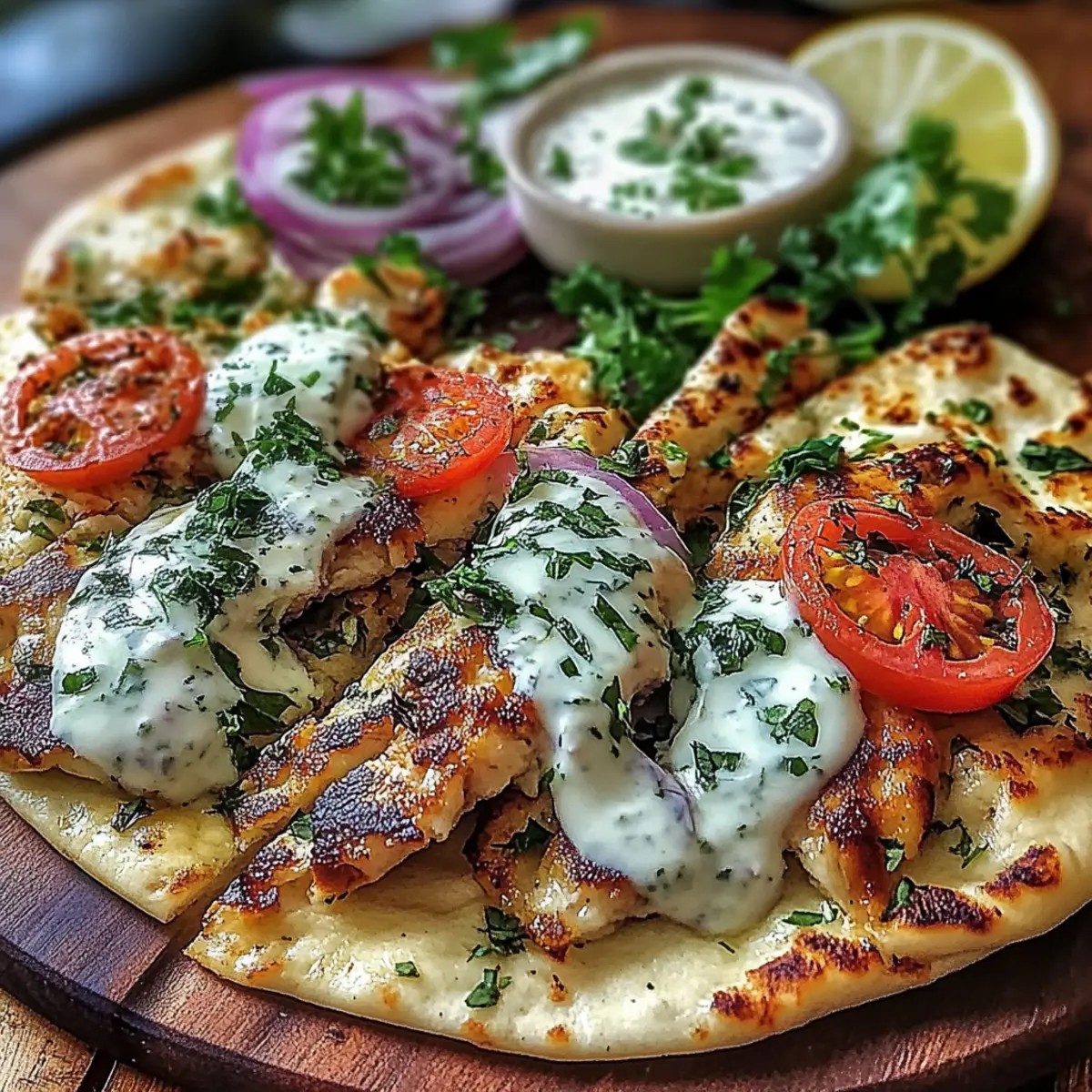 Sheet Pan Chicken Pitas with Herby Ranch