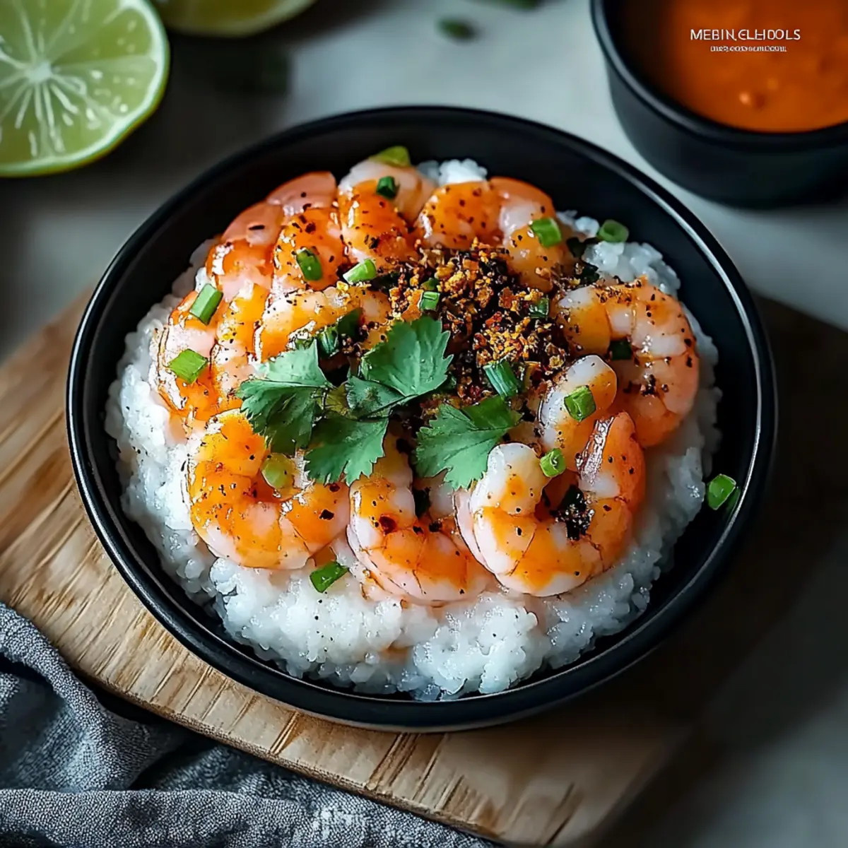 Shrimp Rice Bowls with Spicy Mayo