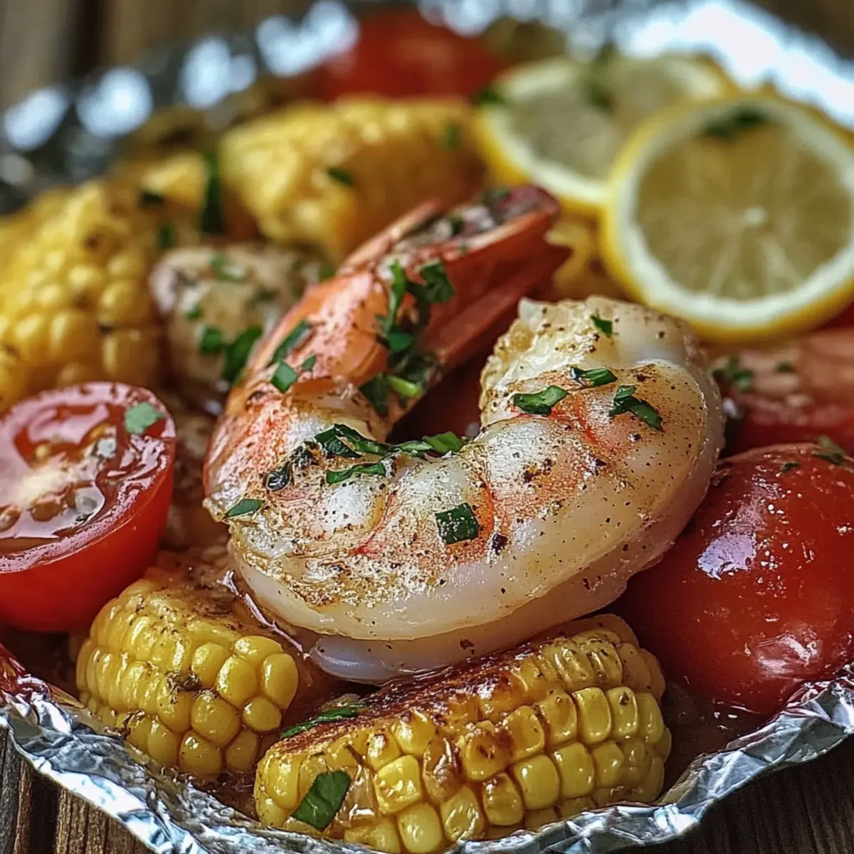 Shrimp and Sausage Foil Packs