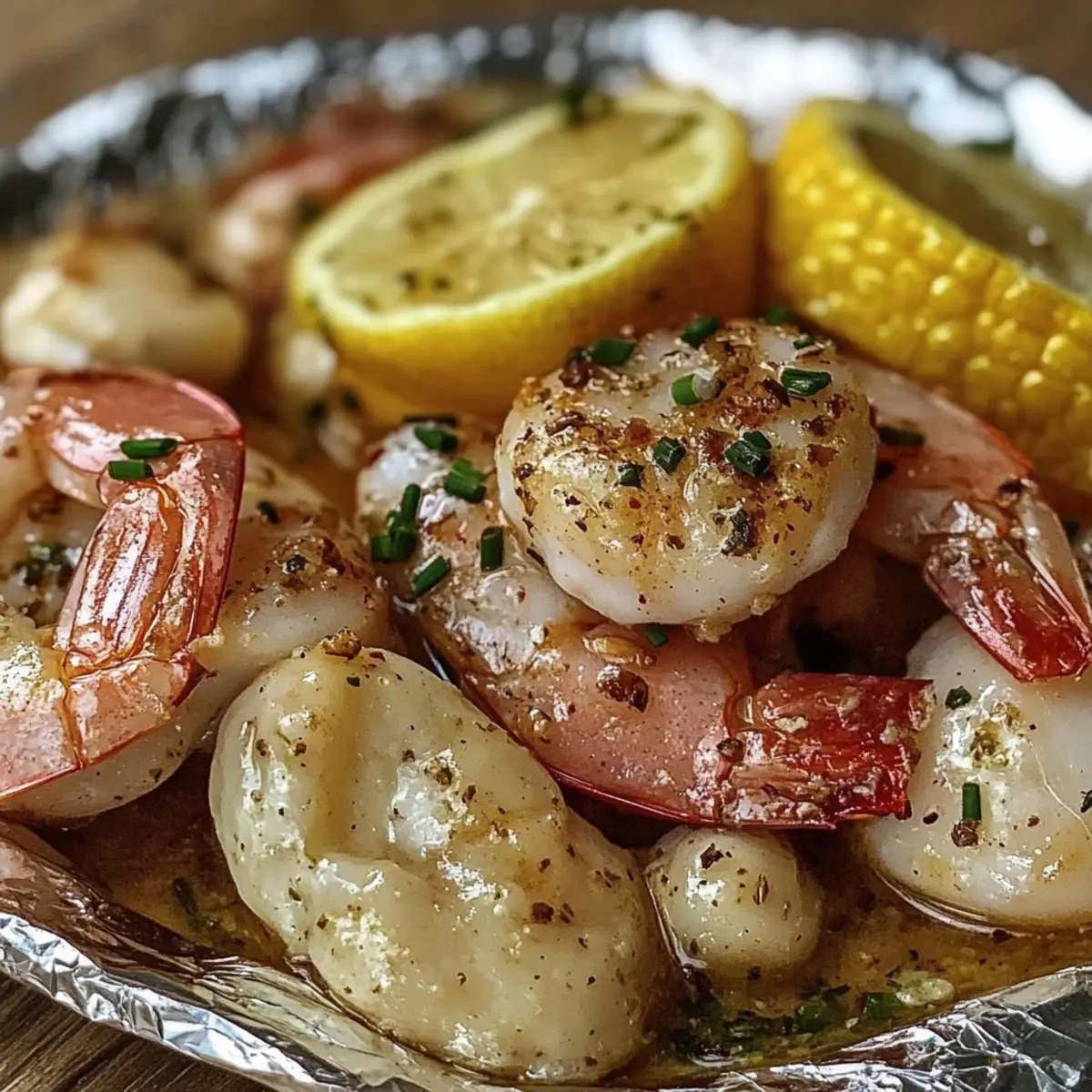 Shrimp and Sausage Foil Packs