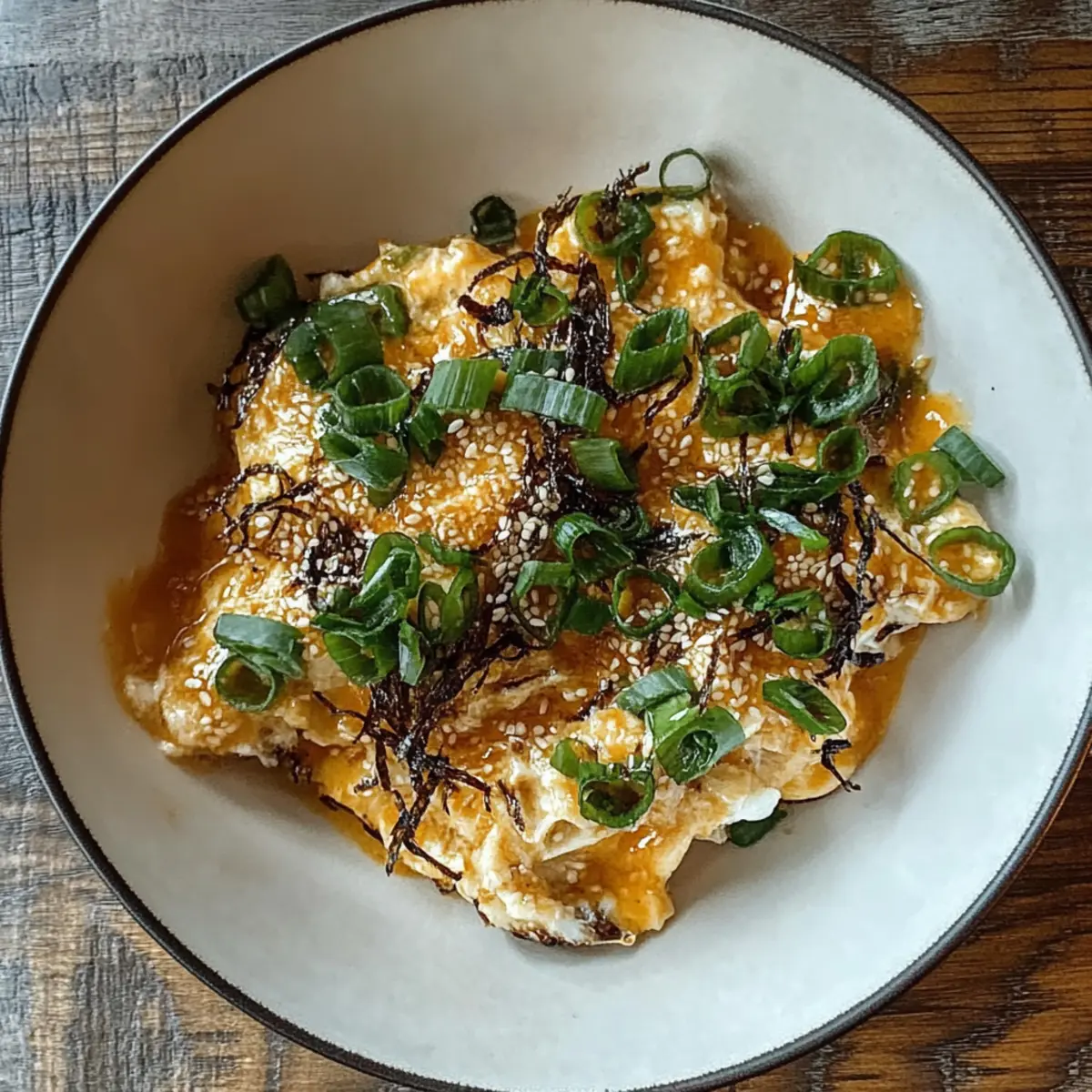 Silky Miso Scrambled Eggs