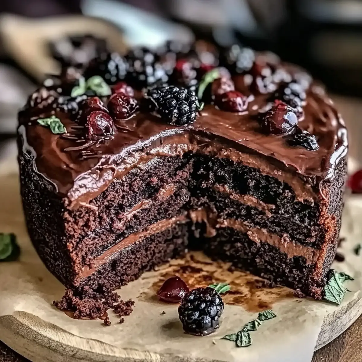 Sour Cream Chocolate Loaf Cake