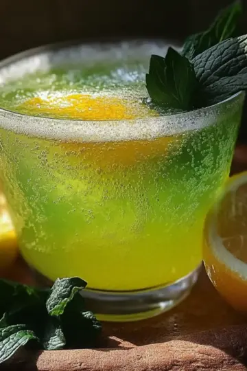 Sparkling Zesty Minty Lemonade