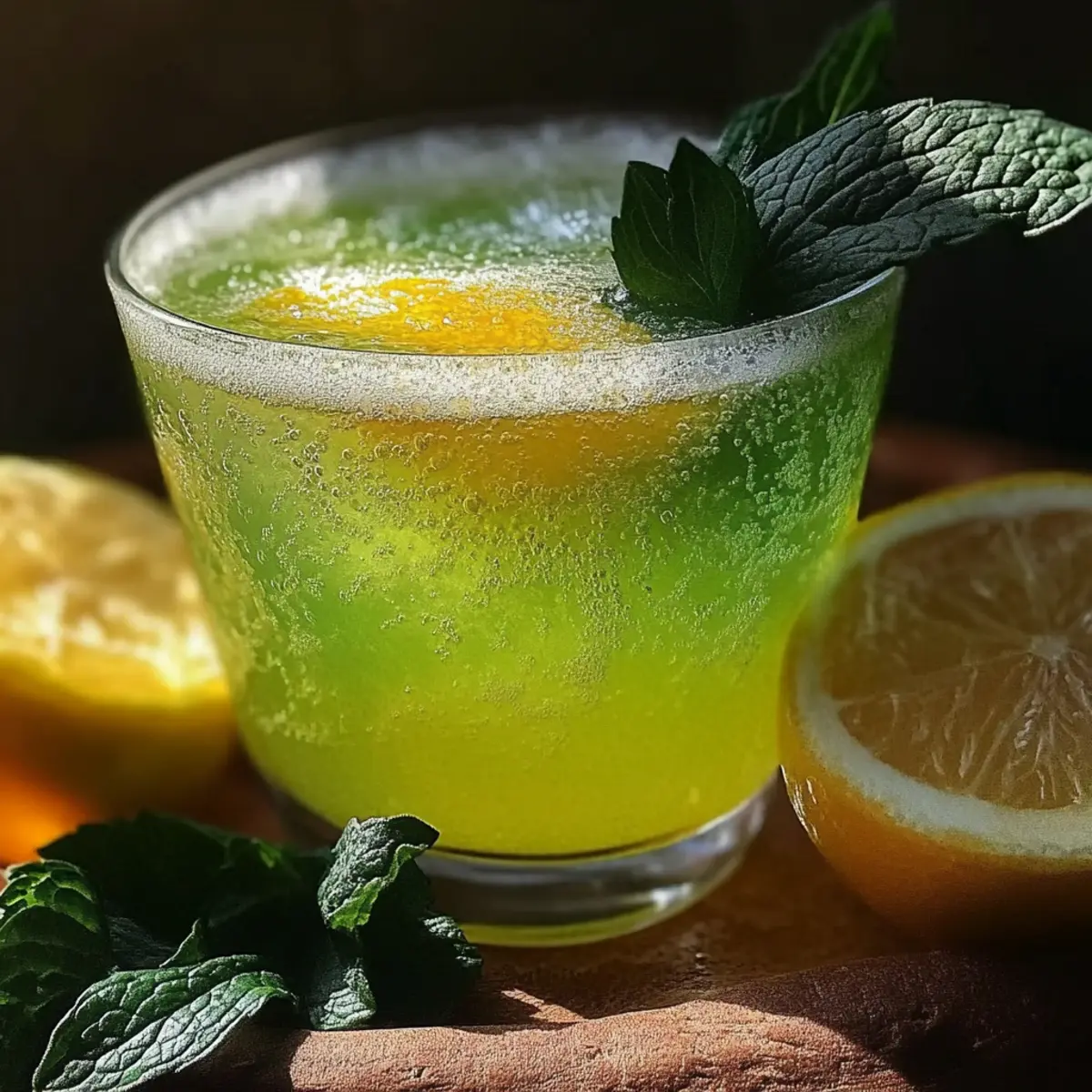 Sparkling Zesty Minty Lemonade