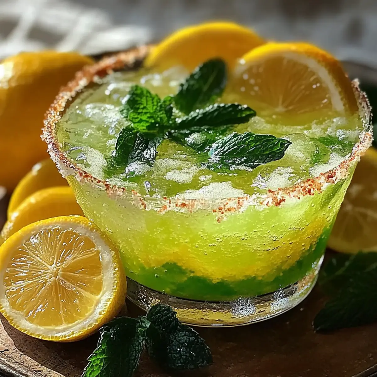 Sparkling Zesty Minty Lemonade