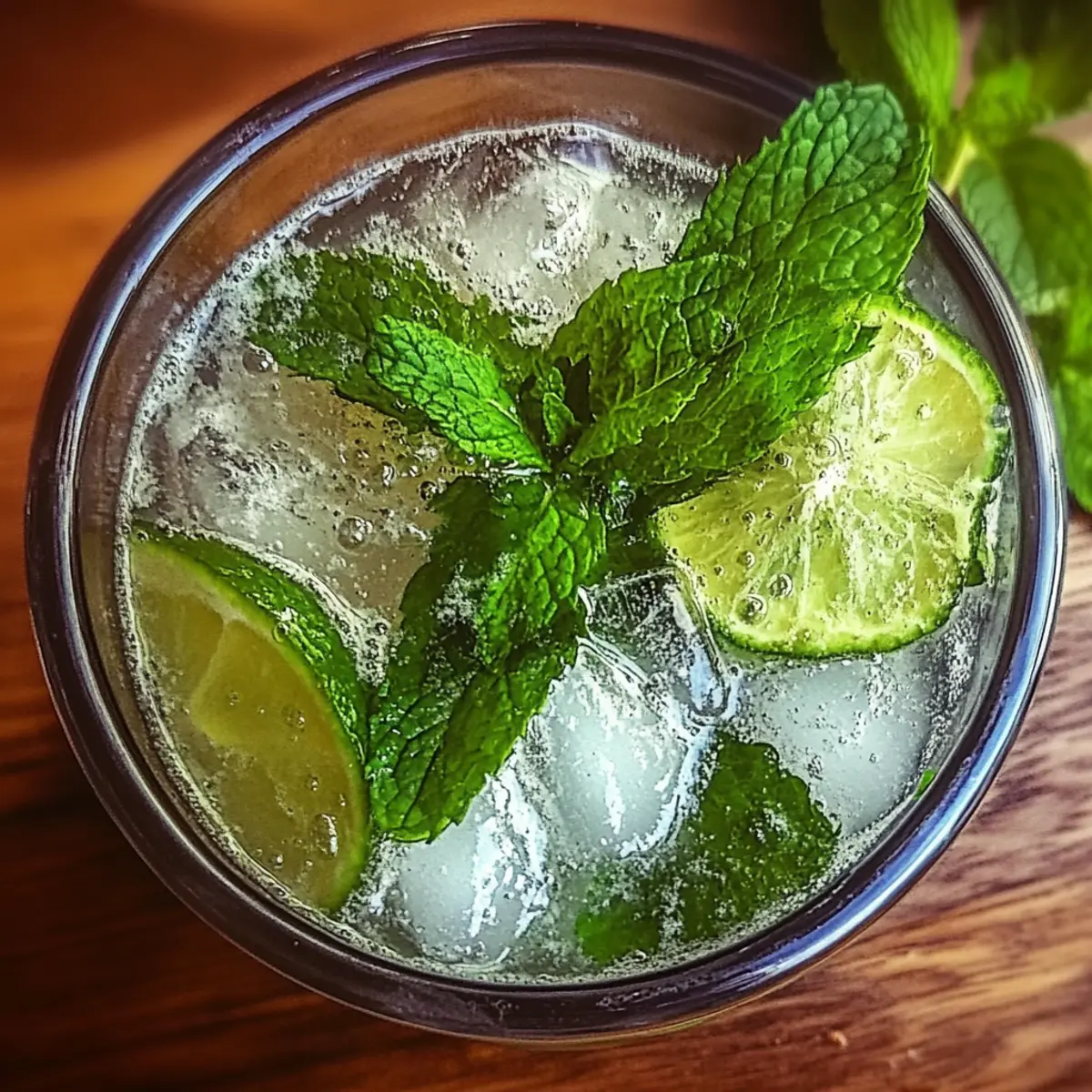 Sparkling Zesty Minty Mojito