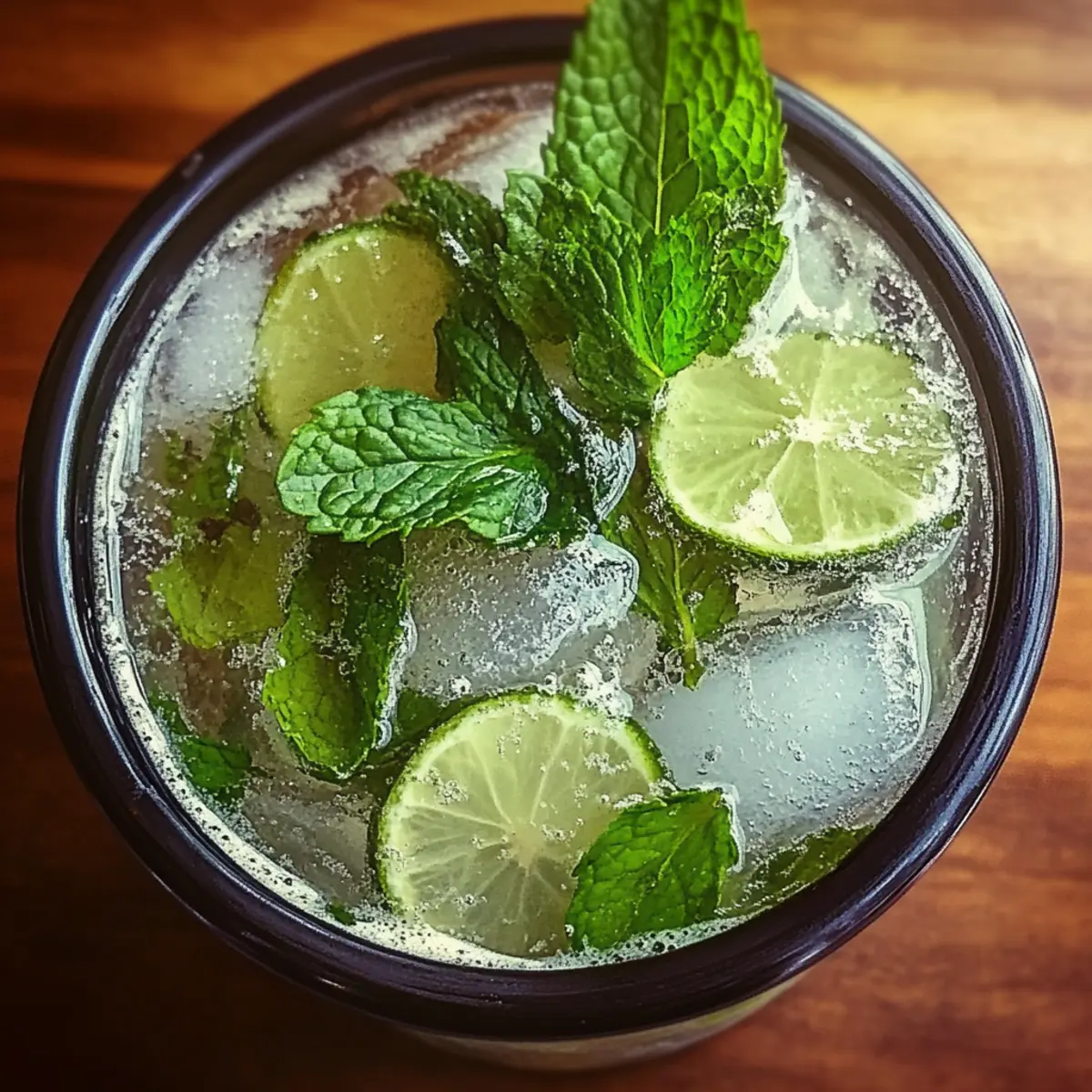 Sparkling Zesty Minty Mojito