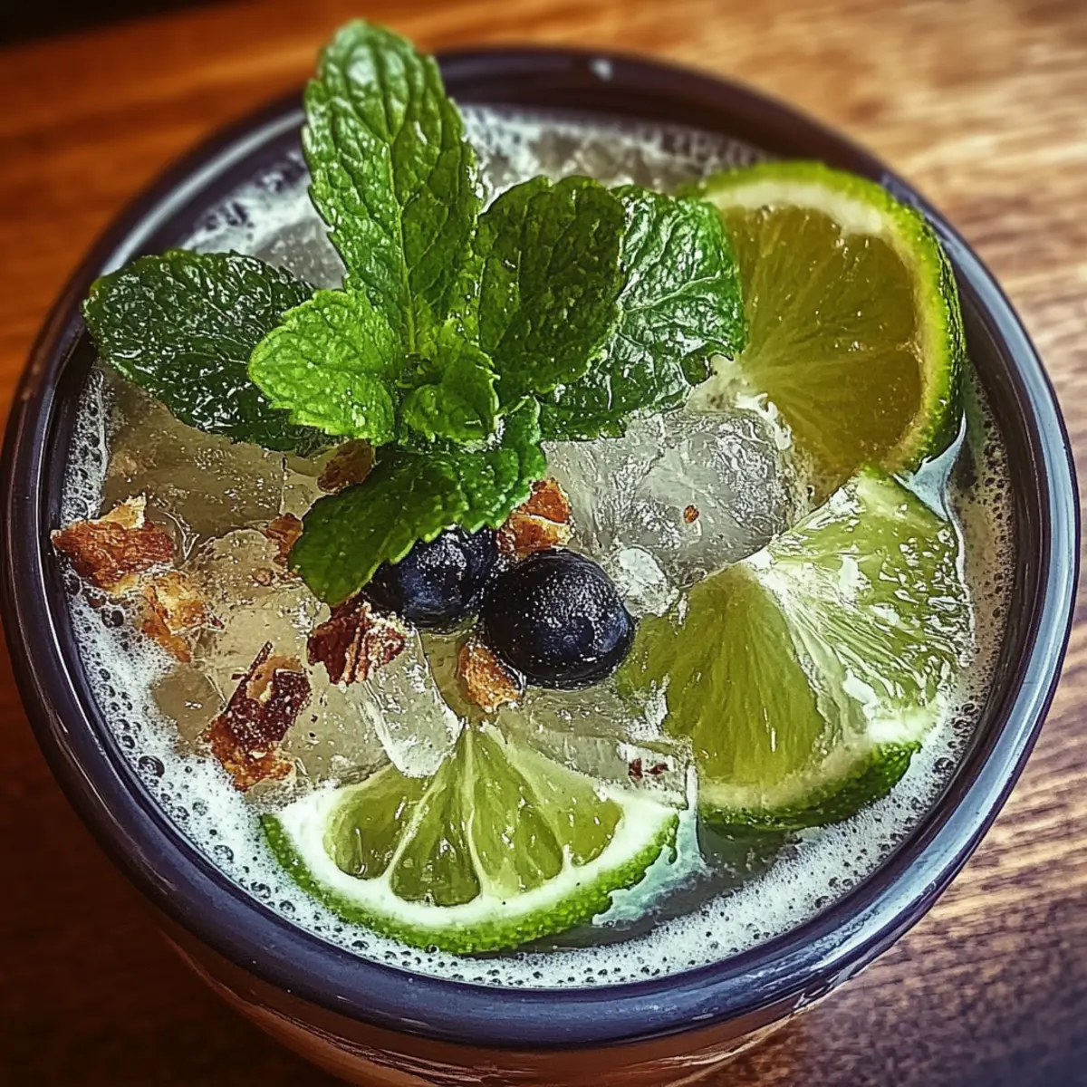 Sparkling Zesty Minty Non-Alcoholic Mojito