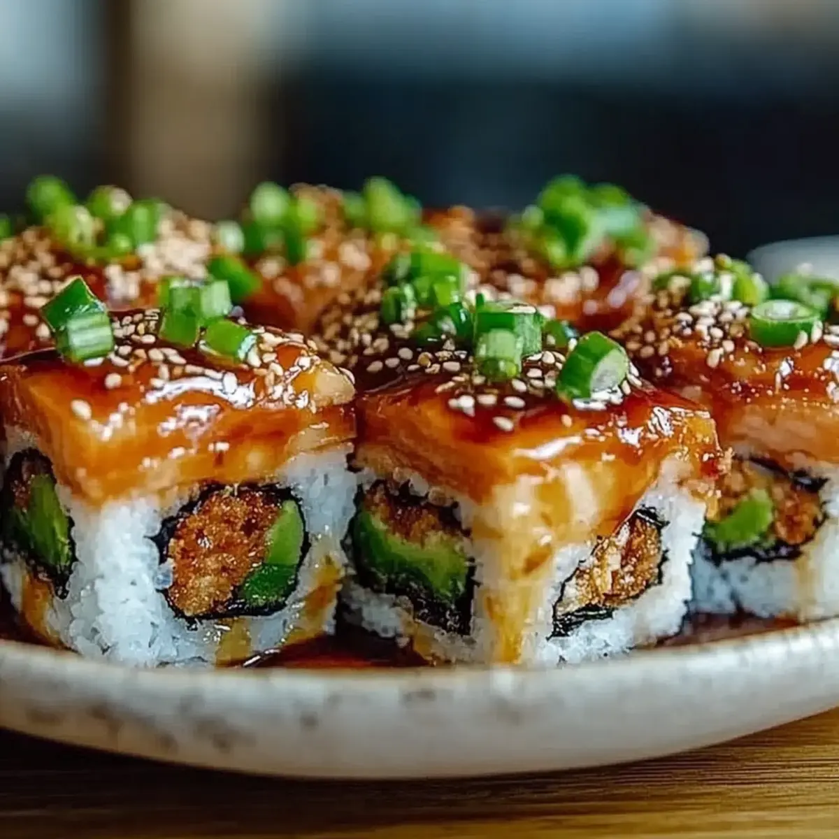 Spicy Salmon Sushi Bake