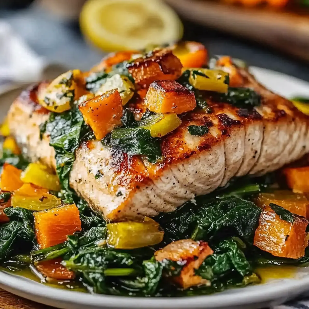 Spinach Stuffed Salmon