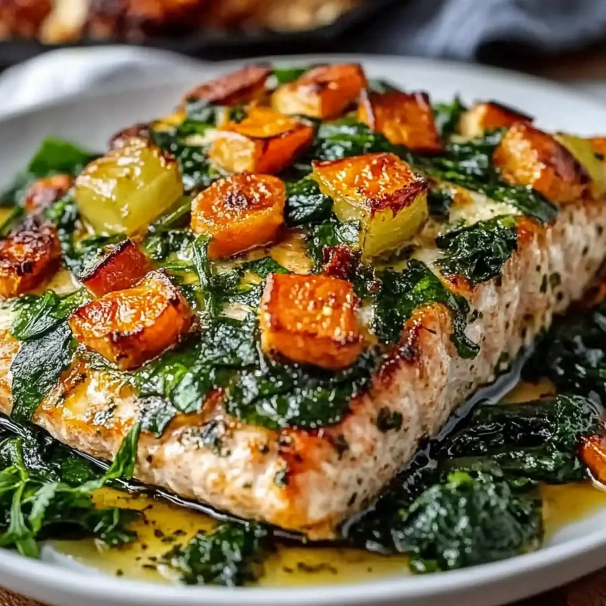 Spinach Stuffed Salmon