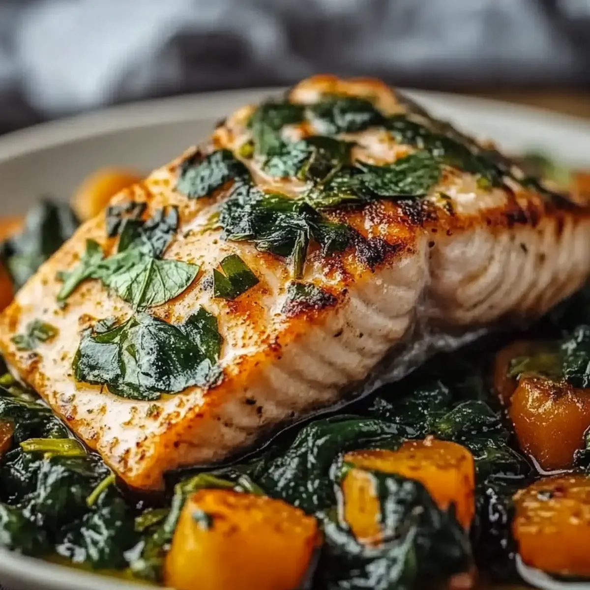 Spinach Stuffed Salmon