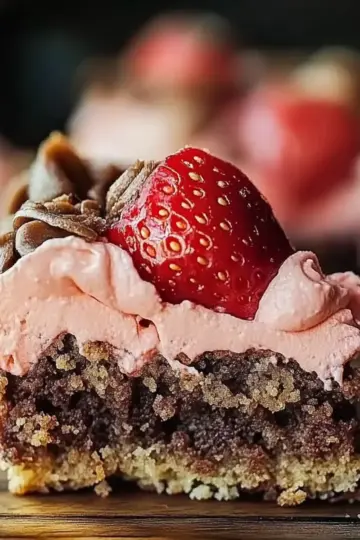 Strawberry Crunch Brownies
