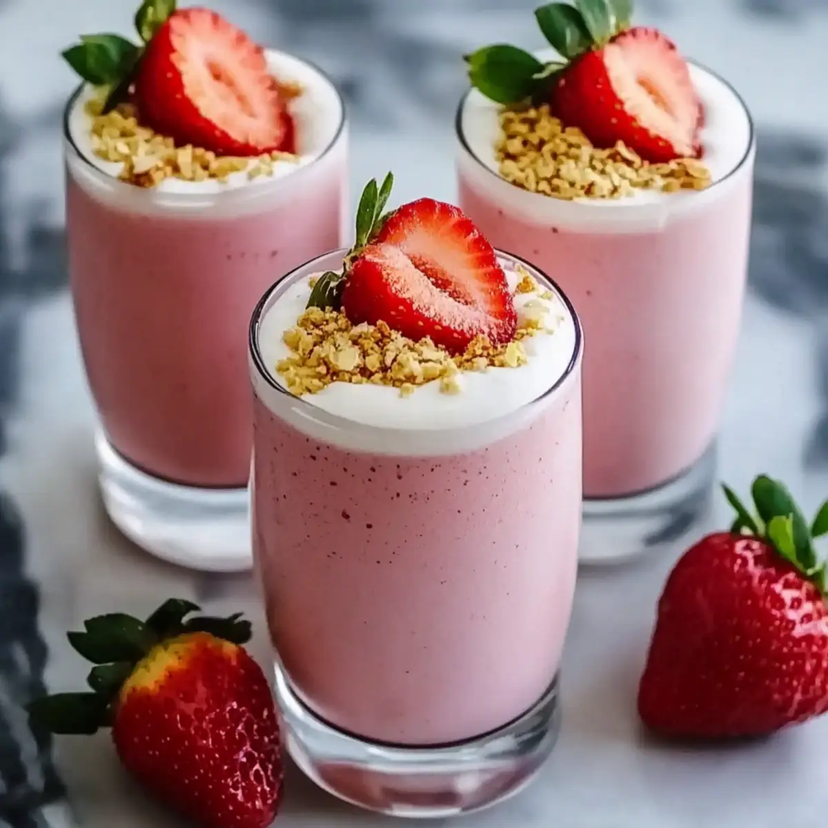 Strawberry Shortcake Protein Smoothie