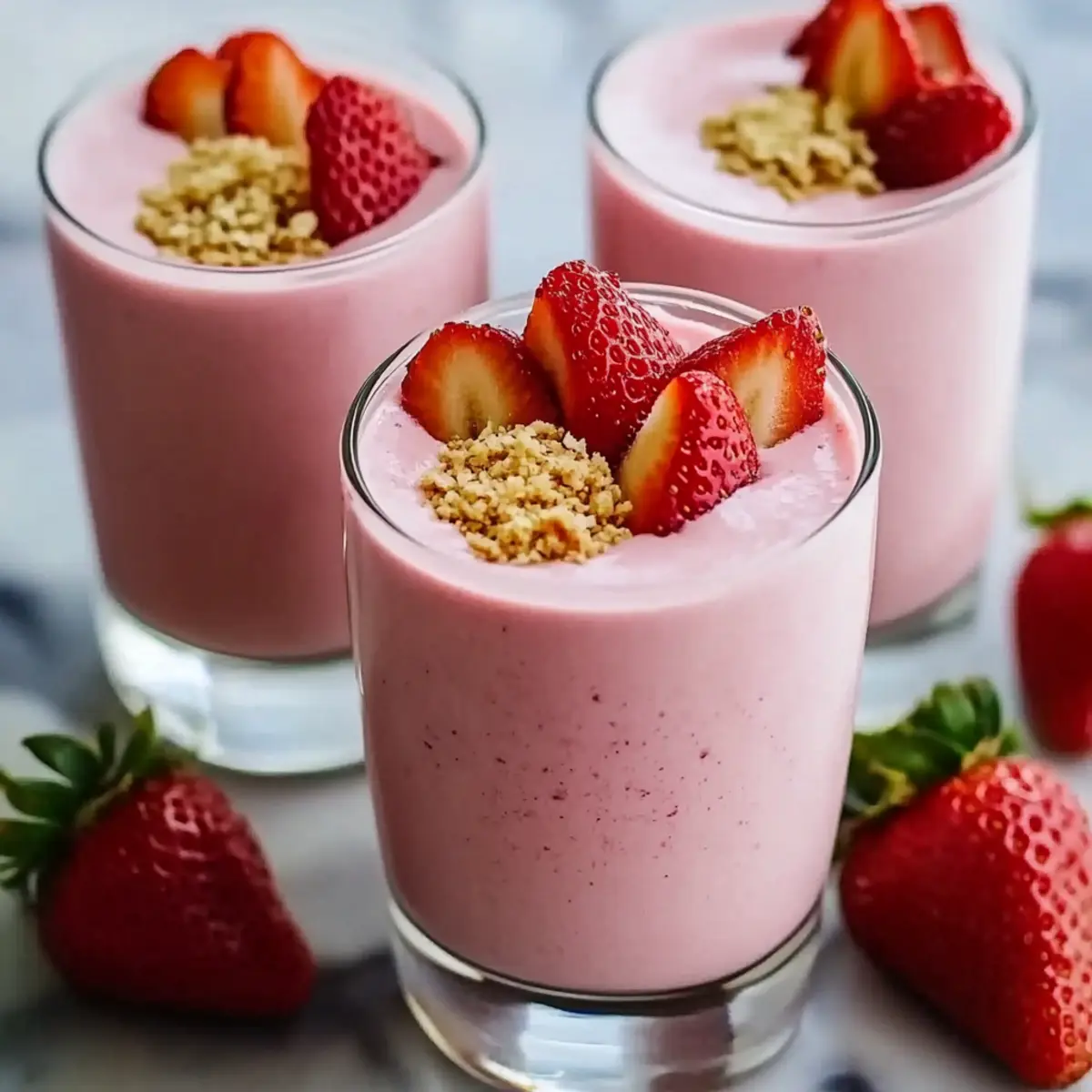 Strawberry Shortcake Protein Smoothie