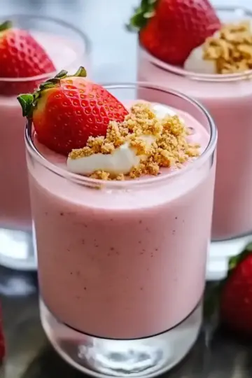 Strawberry Shortcake Protein Smoothie