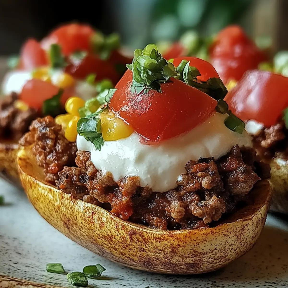 Taco Loaded Baked Potatoes