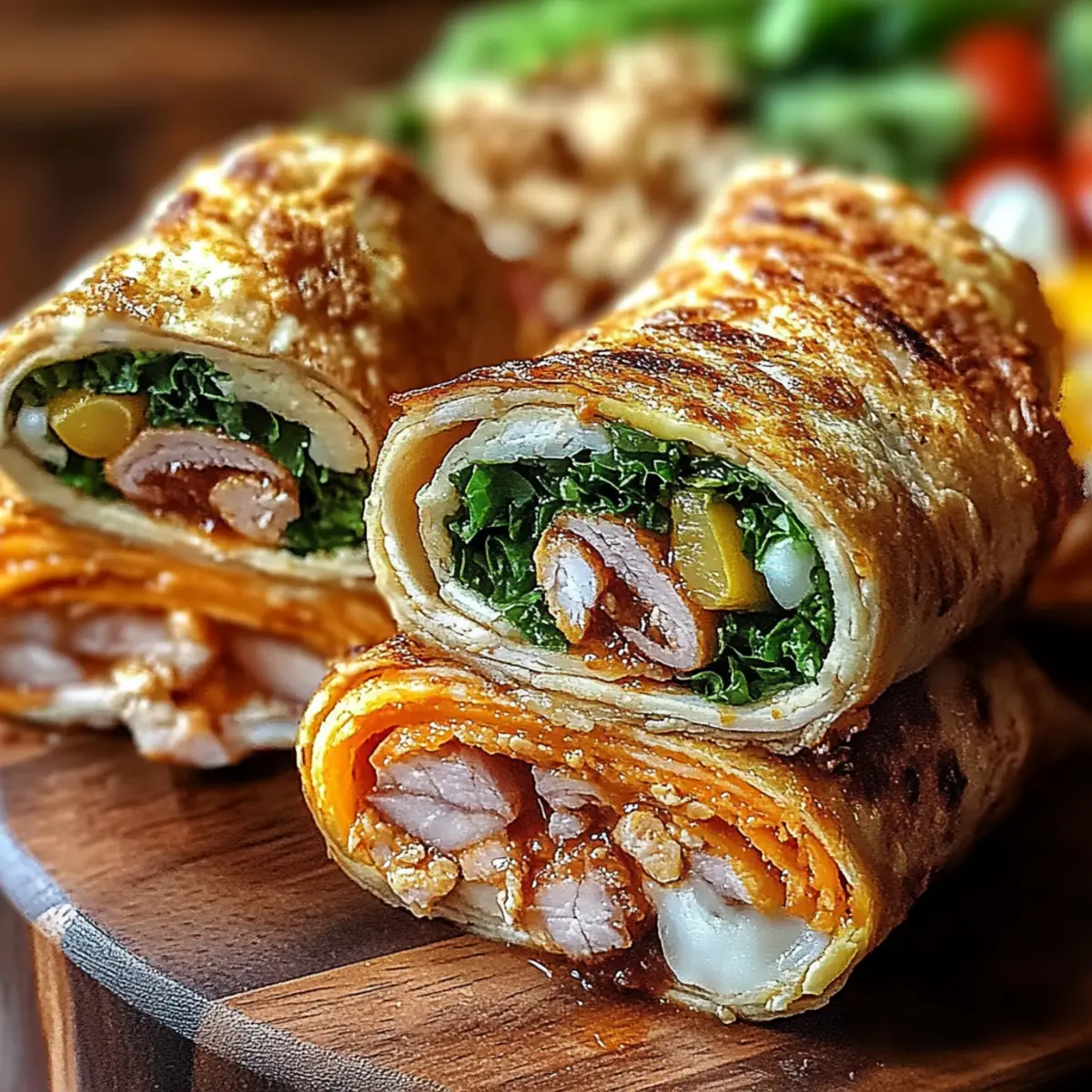 Turkey Hummus Roll Ups