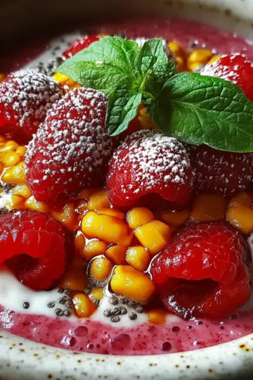 Vegan Raspberry Chia Pudding