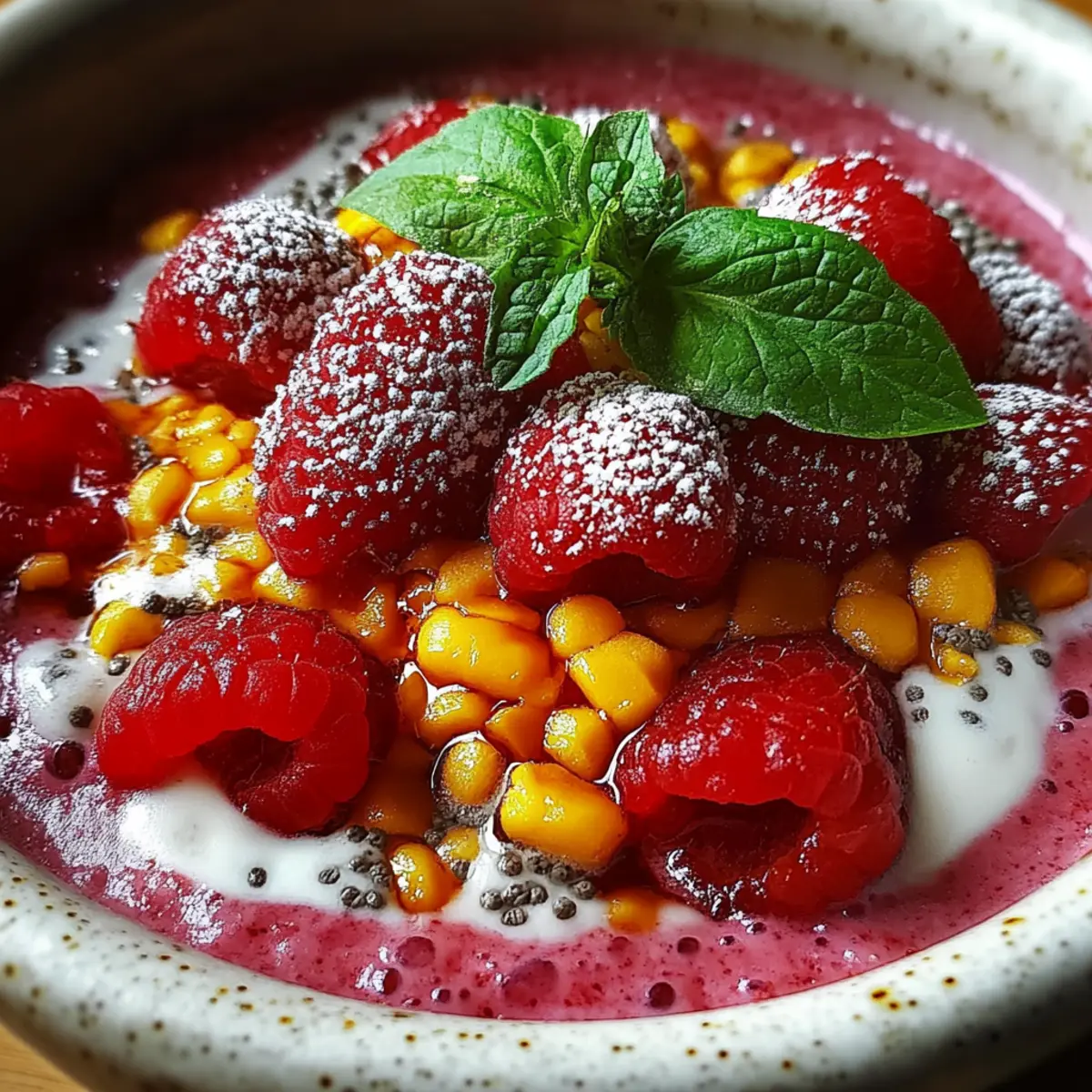 Vegan Raspberry Chia Pudding