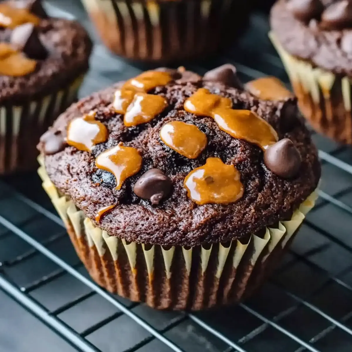 Veggie-Loaded Chocolate Muffins