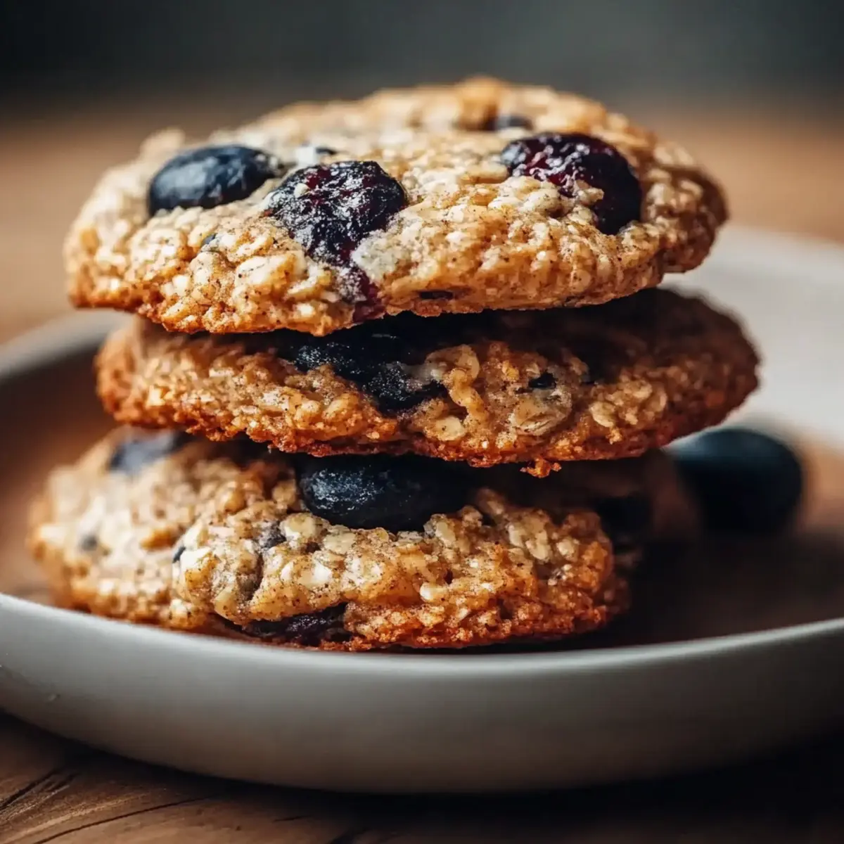 Bakery-Style Chewy Blueberry Oatmeal Cookies