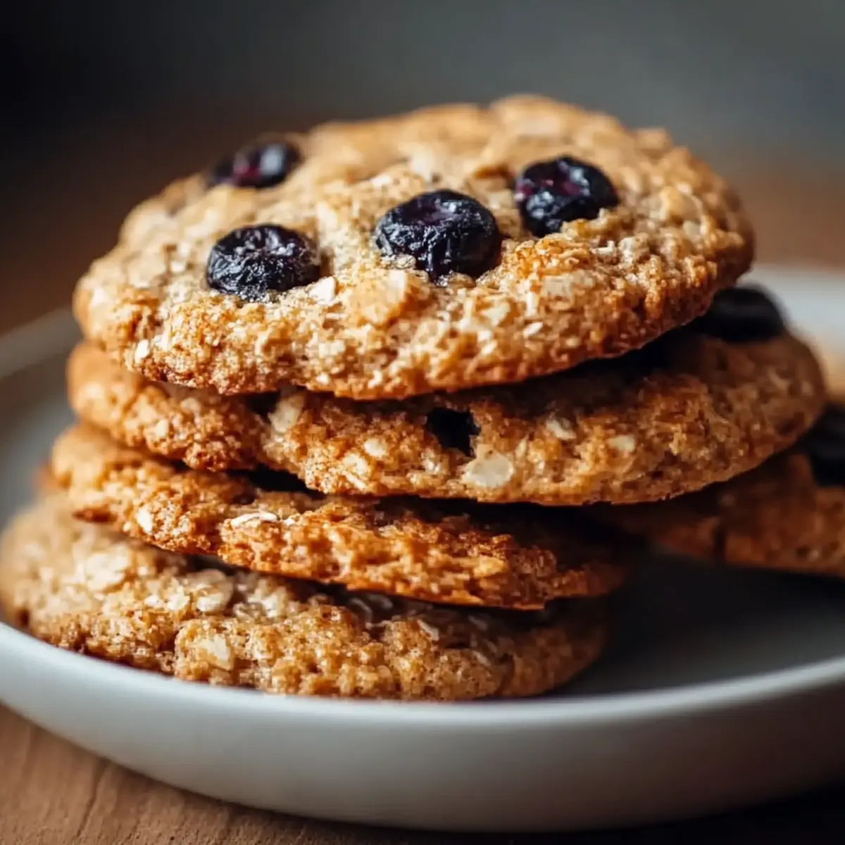 Bakery-Style Chewy Blueberry Oatmeal Cookies