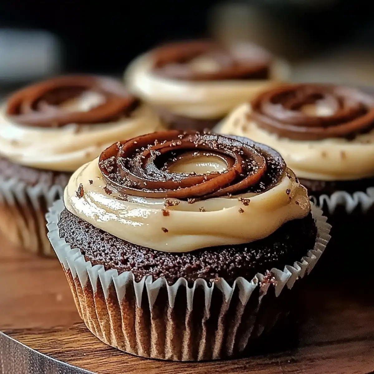 Chocolate Tiramisu Cupcakes