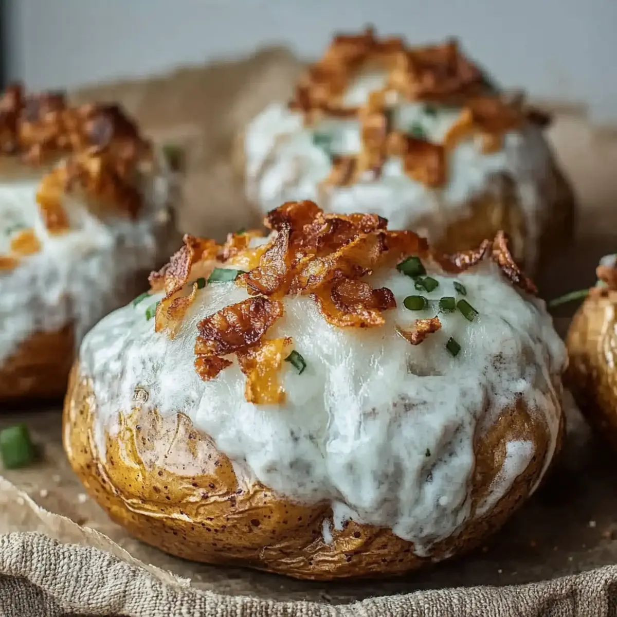 Crack Chicken Stuffed Baked Potatoes