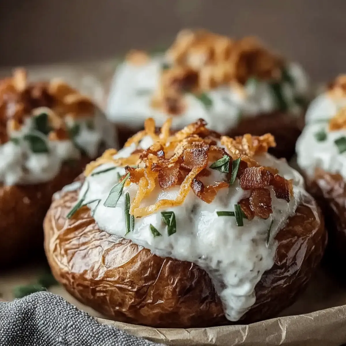 Crack Chicken Stuffed Baked Potatoes
