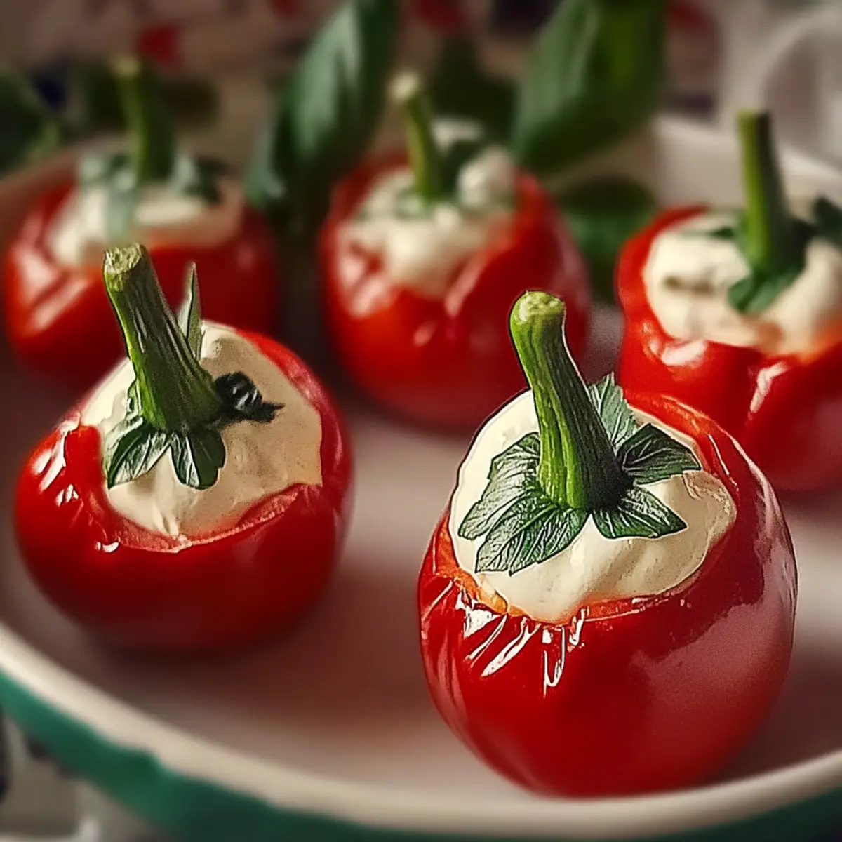 Cream Cheese Stuffed Piquante Peppers