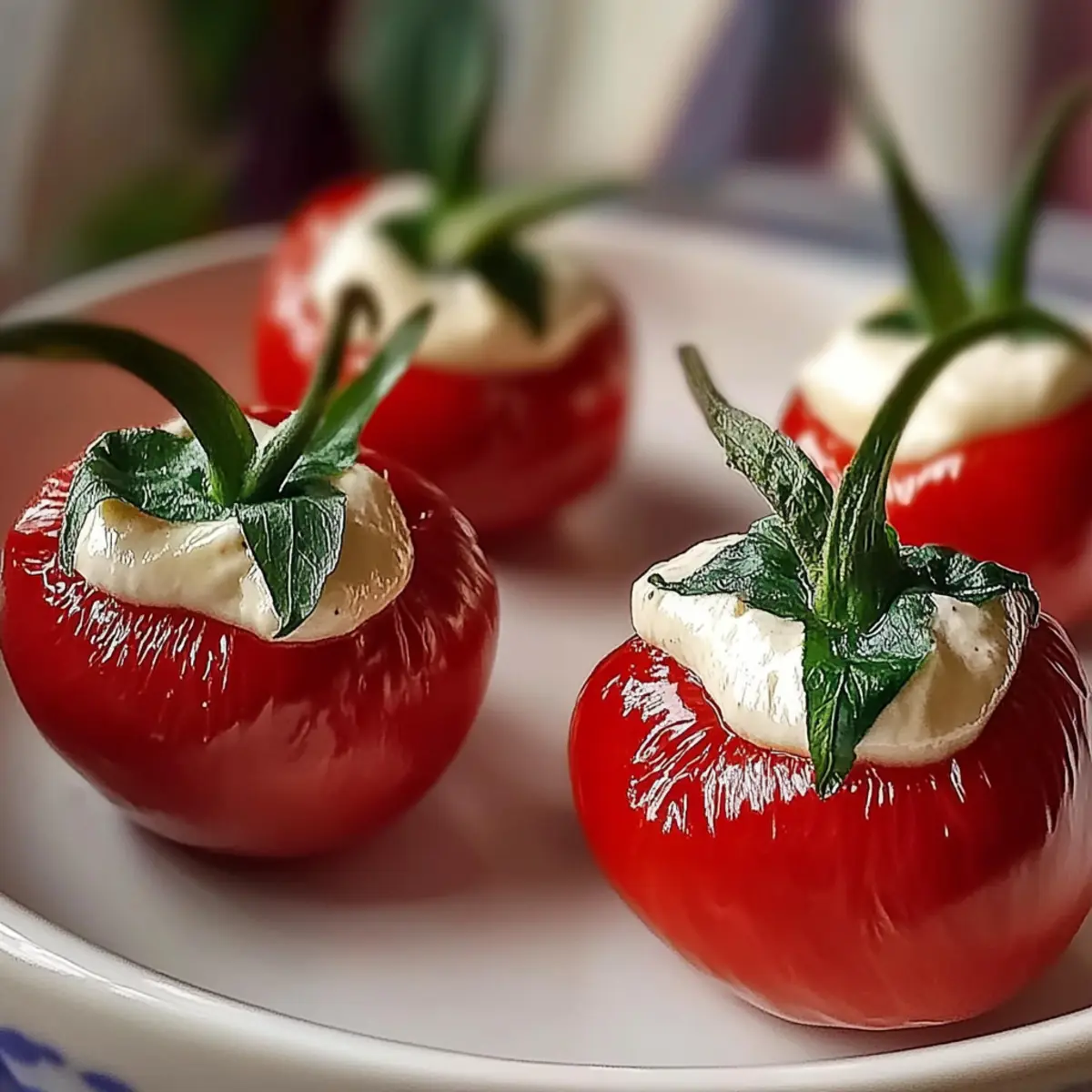 Cream Cheese Stuffed Piquante Peppers