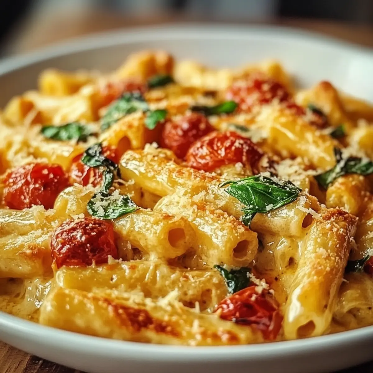 Creamy Basil Tomato Pasta