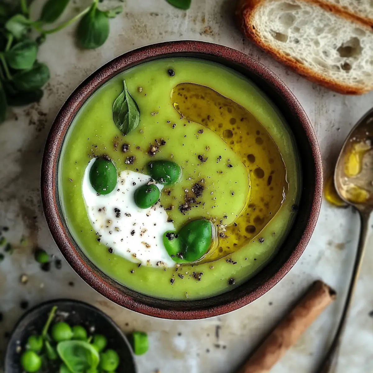 Creamy Vegan Pea Soup