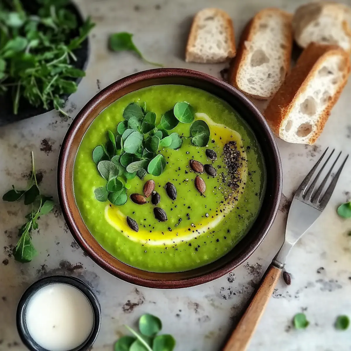 Creamy Vegan Pea Soup