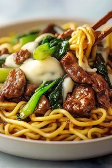 Garlic Chicken Lo Mein