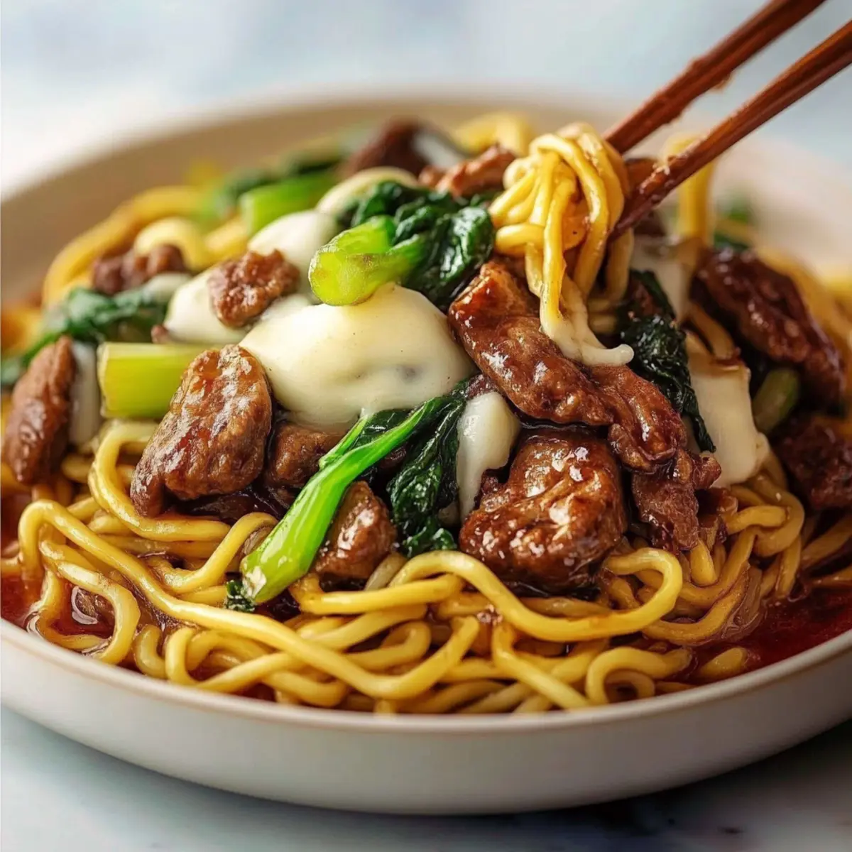 Garlic Chicken Lo Mein